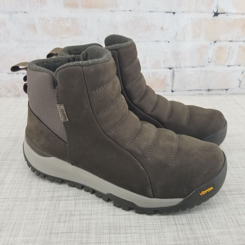 Oboz Sphinx Pull-On Insultated Waterproof‎ Ankle Boots Brown Women's 7 Nubuck